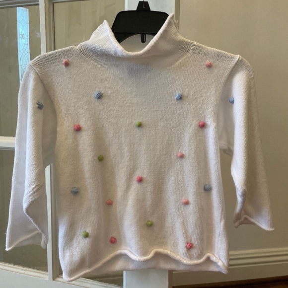 🩷🩵💚Pom pom multicolor sweater!🩷🩵💚 - Picture 1 of 2